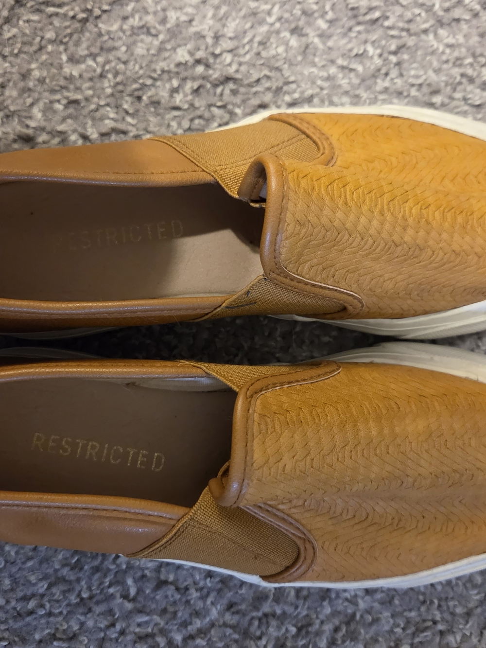 Restricted Women’s Slip-On Sneakers in Tan